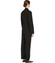 MAX MARA WEEKEND BAVIERA BLACK WRAP JUMPSUIT