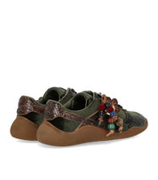 BASKETS WAVE VELOURS VERT 3P