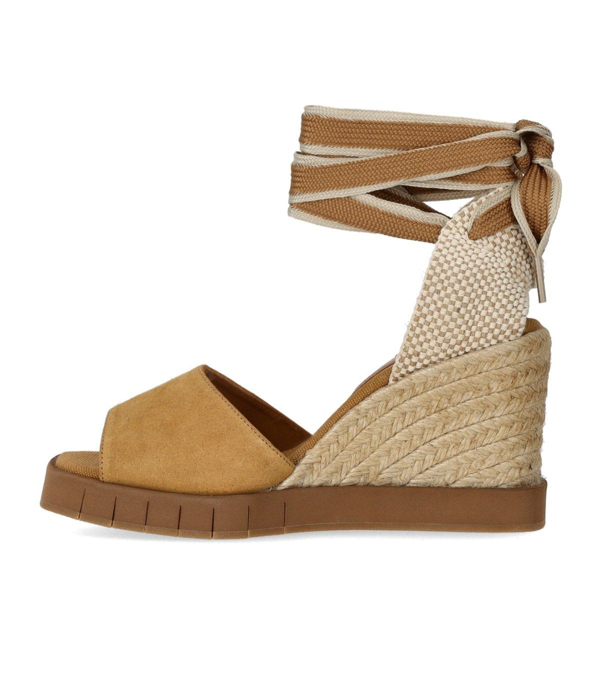 SANDALE ESPADRILLE À SEMELLE COMPENSÉE HEDERA CARAMEL PALOMITAS