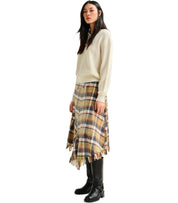 GONNA MIDI IPLAID BEIGE ESSENTIEL ANTWERP