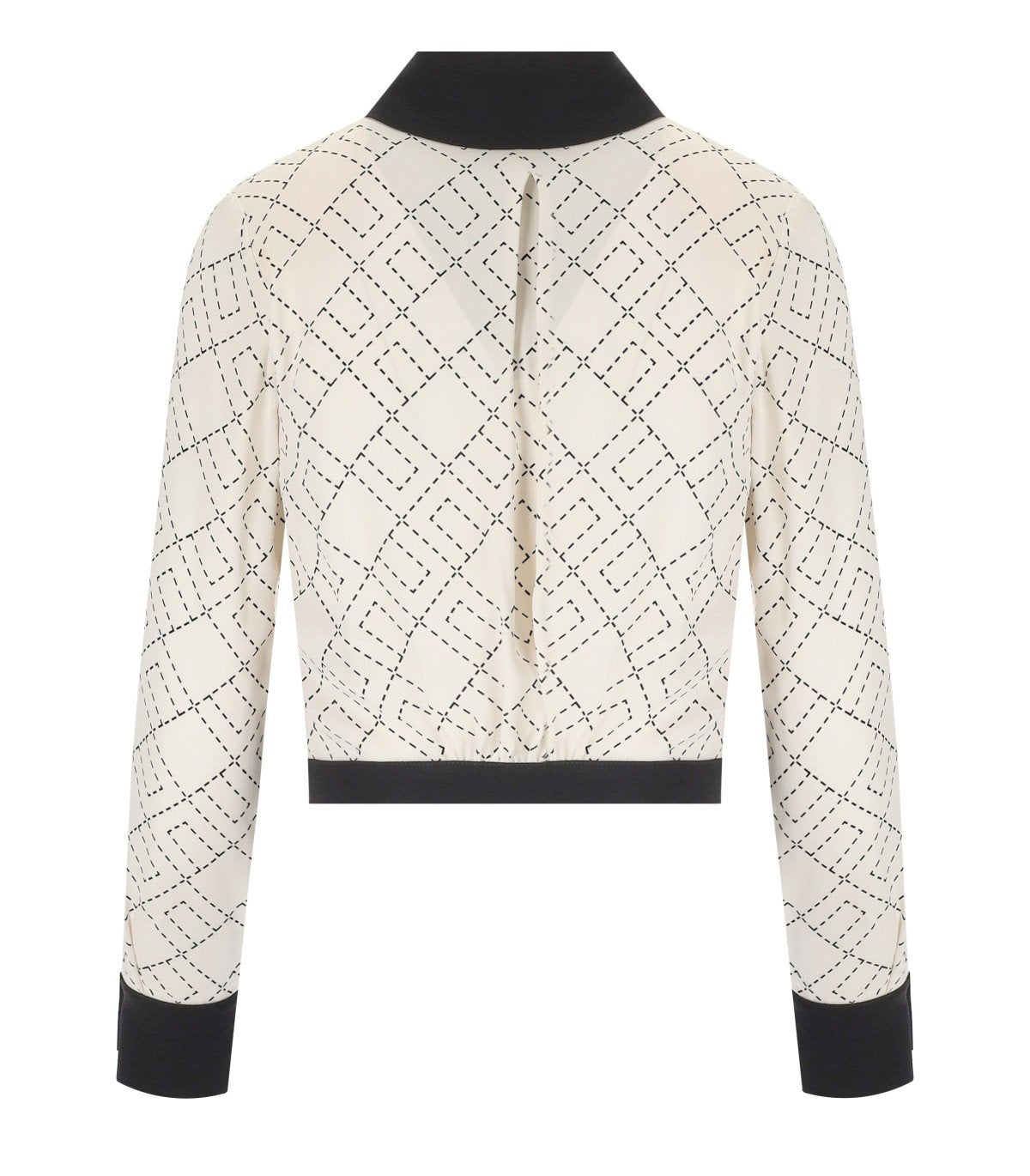 ELISABETTA FRANCHI MILK BICOLORED SHIRT