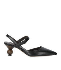 MAX MARA WEEKEND PALO SCHWARZE SLINGBACK PUMPS - 36
