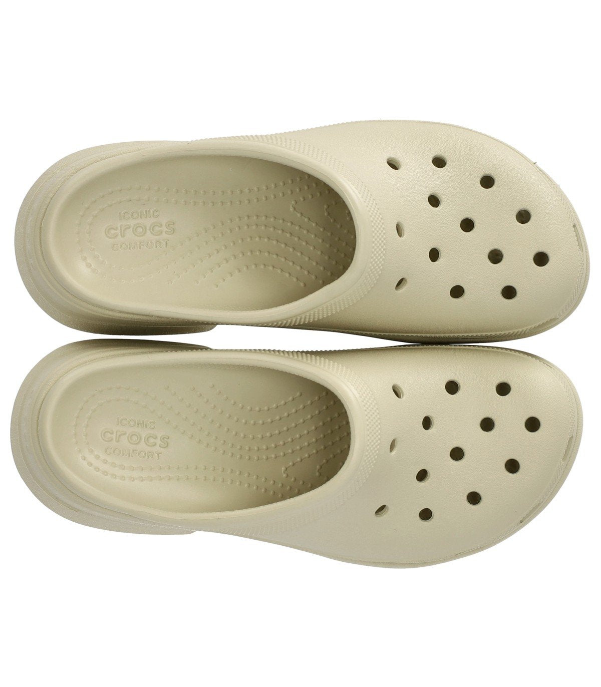 CROCS SIREN IVORY HEELED CLOG