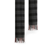 BUFANDA DOUBLE WOOL CHECK GRIS WOOLRICH
