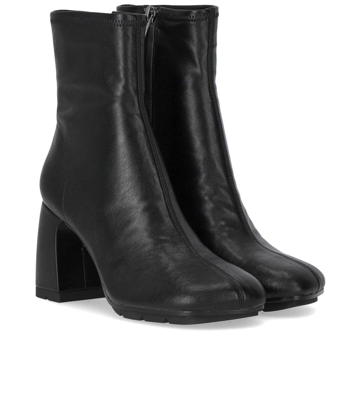 ASH ECLAT BLACK HEELED ANKLE BOOT