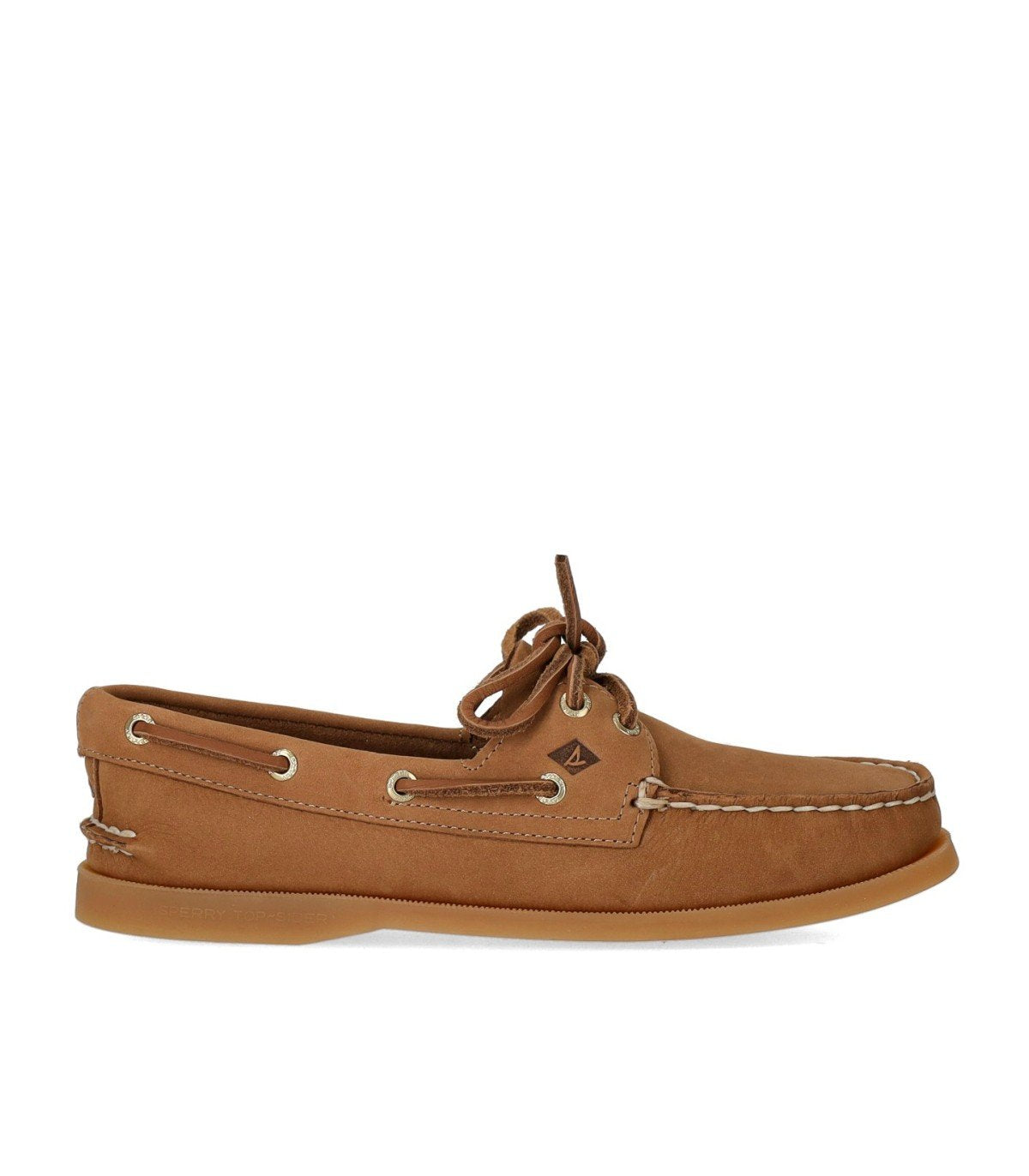 SPERRY PEANUT LEATHER LOAFER
