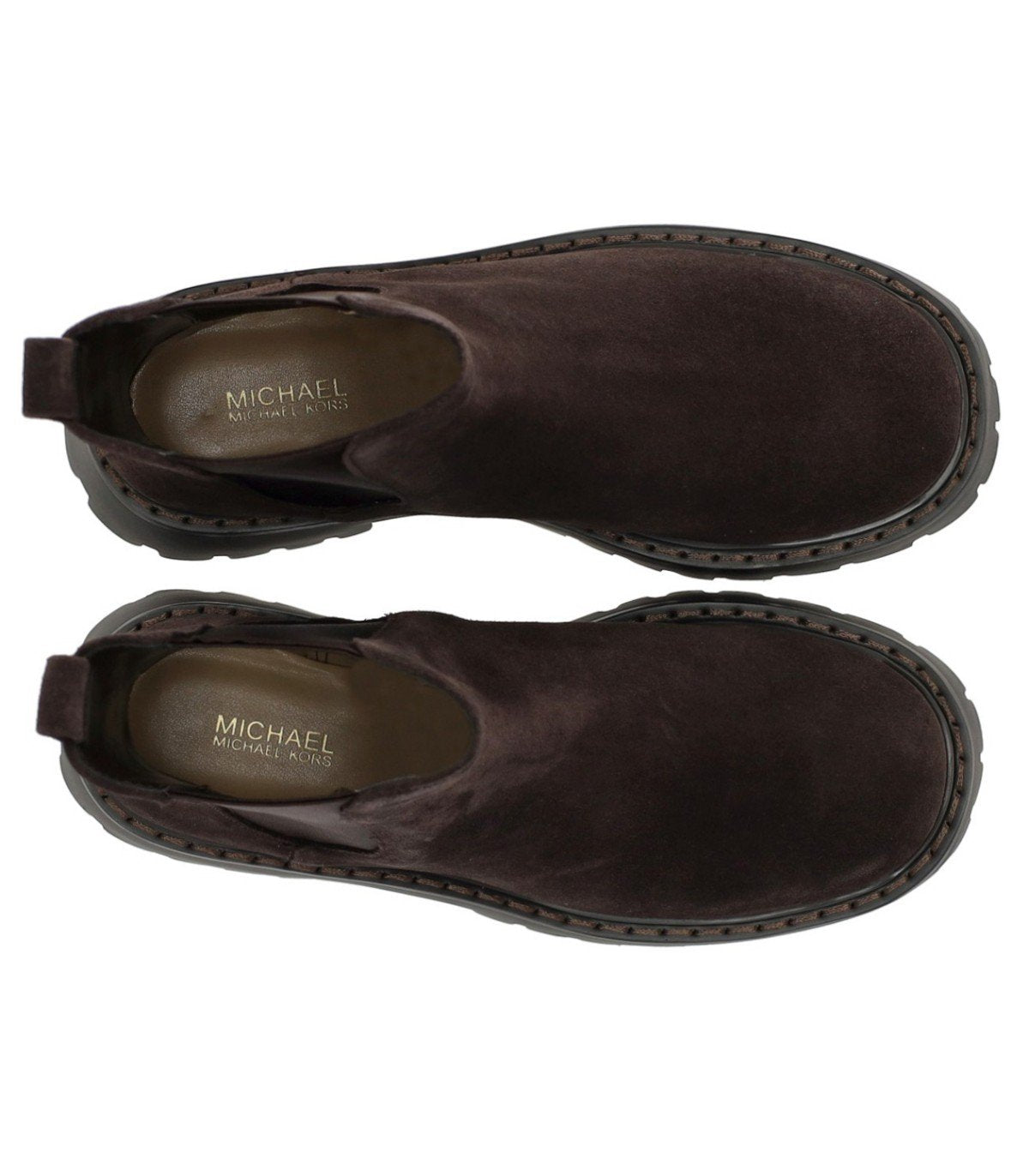 MICHAEL KORS ASHER DUNKELBRAUNE CHELSEA STIEFELETTE