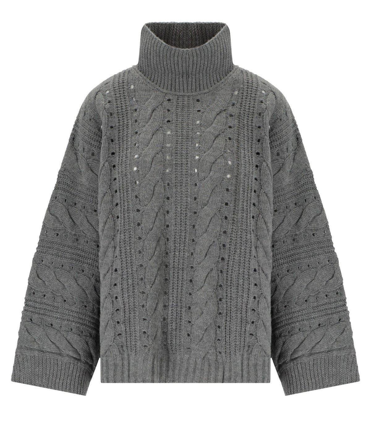 MAXI PULL DOLCEVITA GRIGIO TWINSET