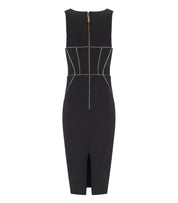 ELISABETTA FRANCHI BLACK SHEATH DRESS
