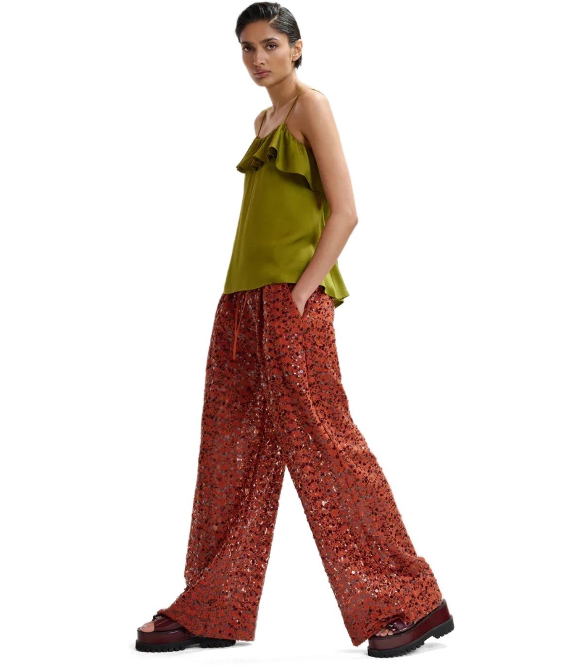 ESSENTIEL ANTWERP JANIELLE GREEN TOP