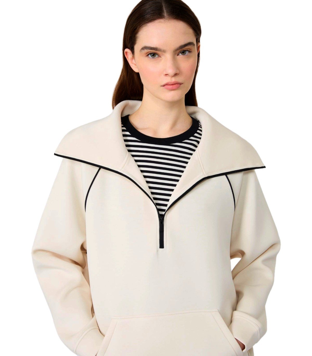 MAX MARA WEEKEND BALLATA ELFENBEIN SWEATSHIRT