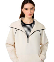 MAX MARA WEEKEND BALLATA ELFENBEIN SWEATSHIRT
