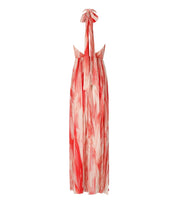 ELISABETTA FRANCHI RED CARPET BUTTER RED PASSION DRESS