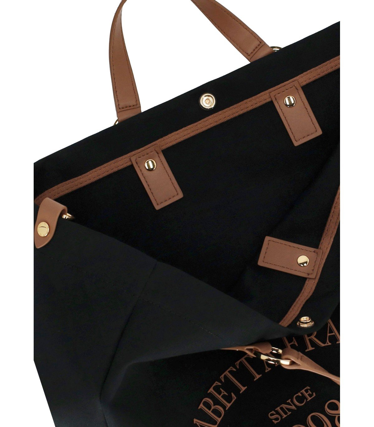 SAC CABAS AVEC LOGO NOIR ELISABETTA FRANCHI