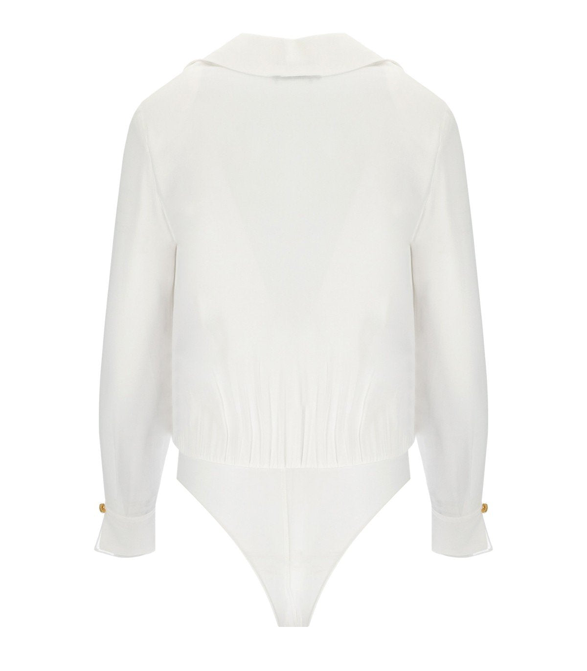 ELISABETTA FRANCHI ELFENBEINES BLUSENBODY