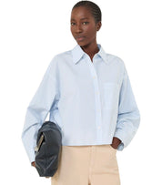 MAX MARA WEEKEND EDEN HELLBLAUES GESTREIFTES HEMD