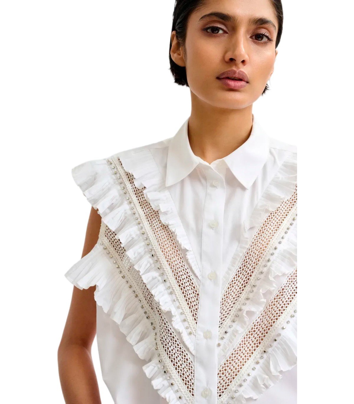 ESSENTIEL ANTWERP JEANDARLENE WHITE SHIRT