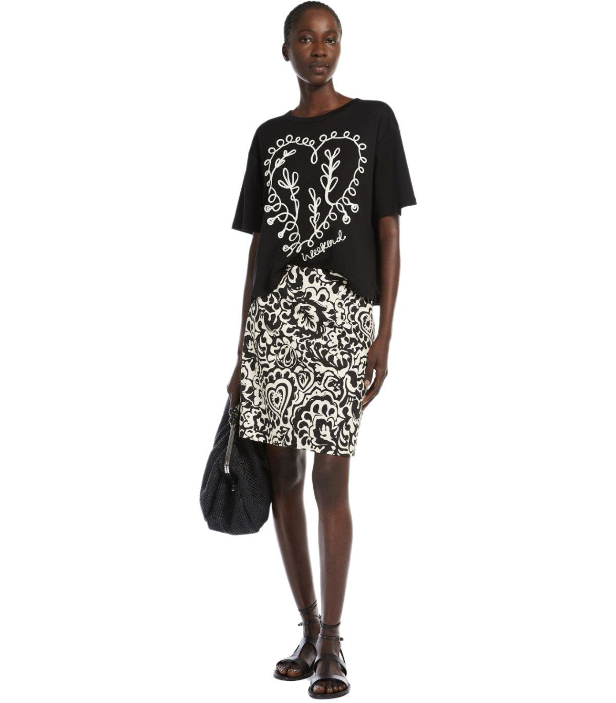 MAX MARA WEEKEND LIGNANO BLACK SKIRT