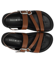 SANDALO FLAT TOURS MARRONE GUGLIELMO ROTTA