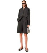 TWINSET ANTHRACITE GREY BERMUDA SHORTS