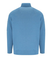 C.P. COMPANY GRS AEGEAN BLUE TURTLENECK SWEATER