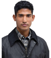 GIACCA ASHBY WAX BLU NAVY BARBOUR