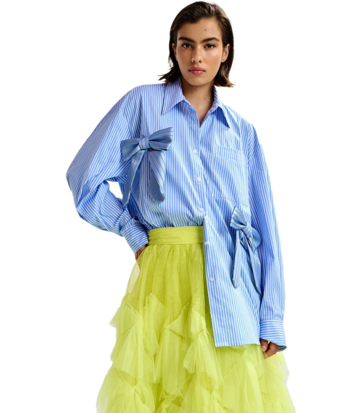 ESSENTIEL ANTWERP JIWI LIGHT BLUE SHIRT