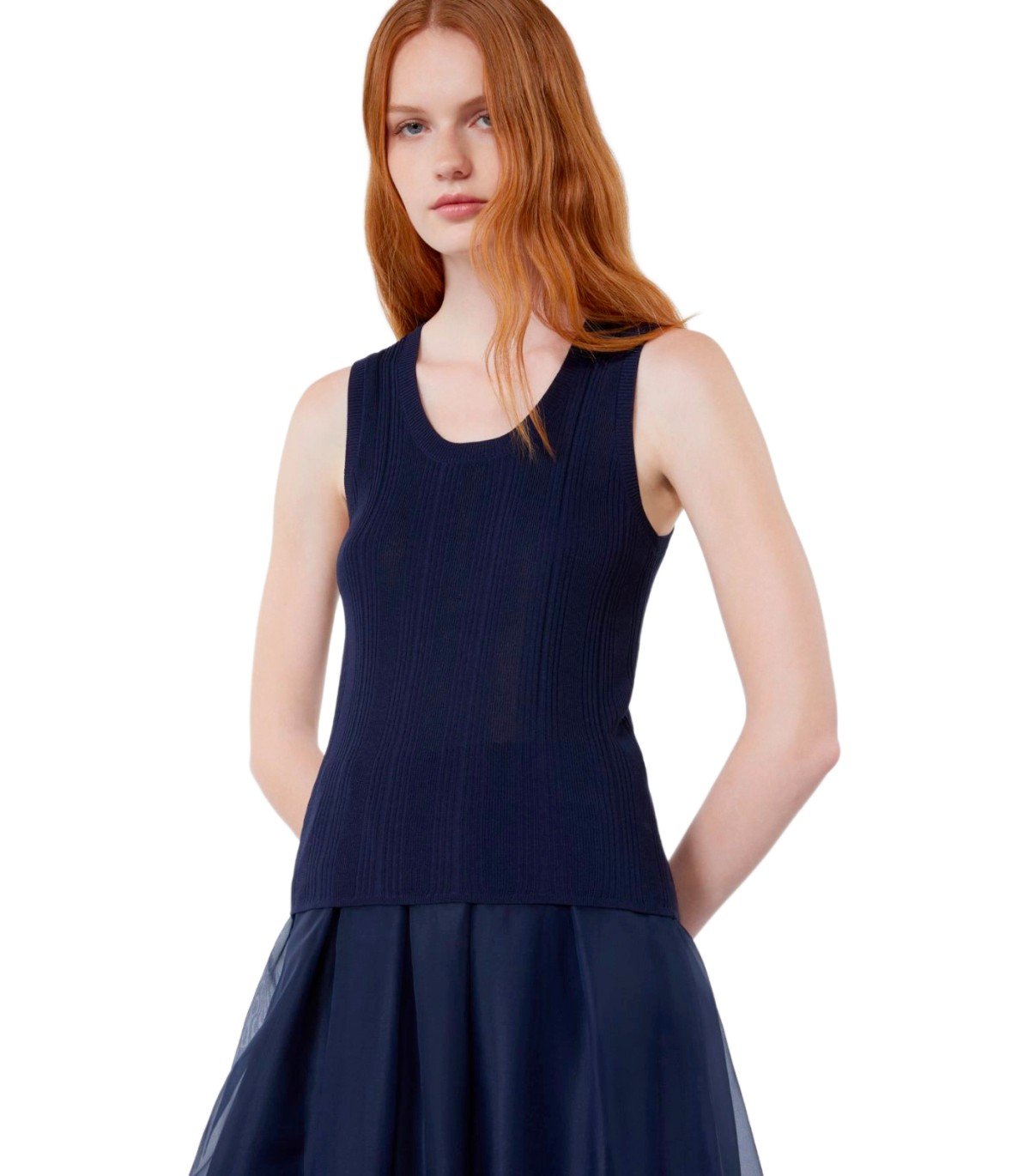 MAX MARA WEEKEND COSE BLUE TOP