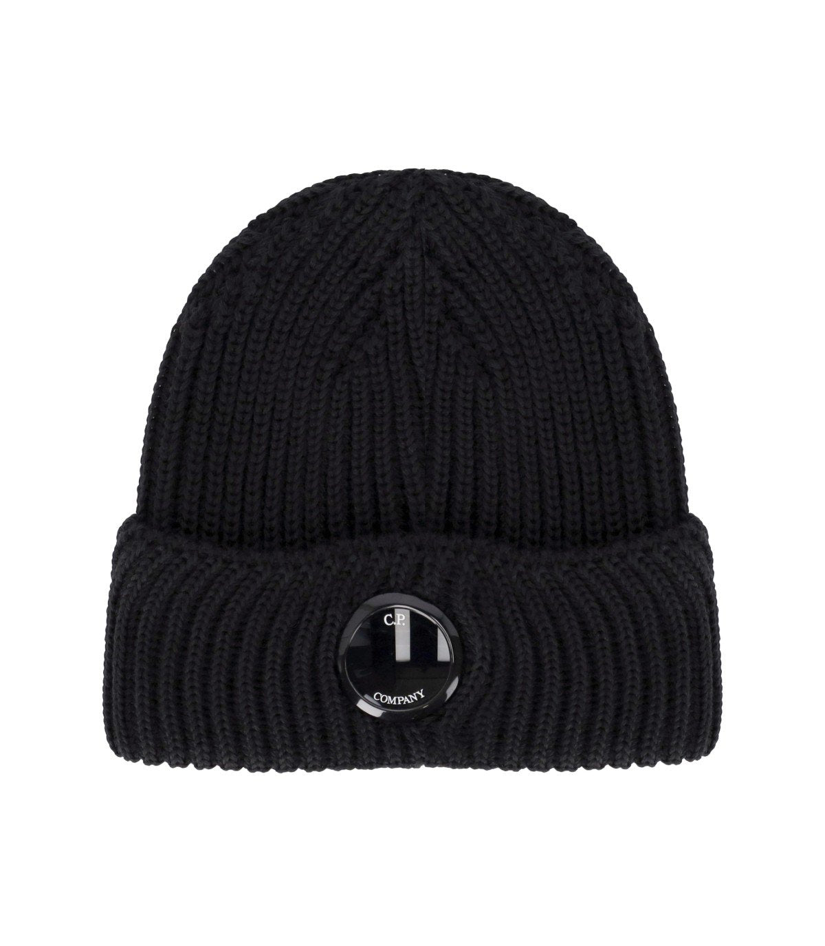 C.P. COMPANY BLACK BEANIE