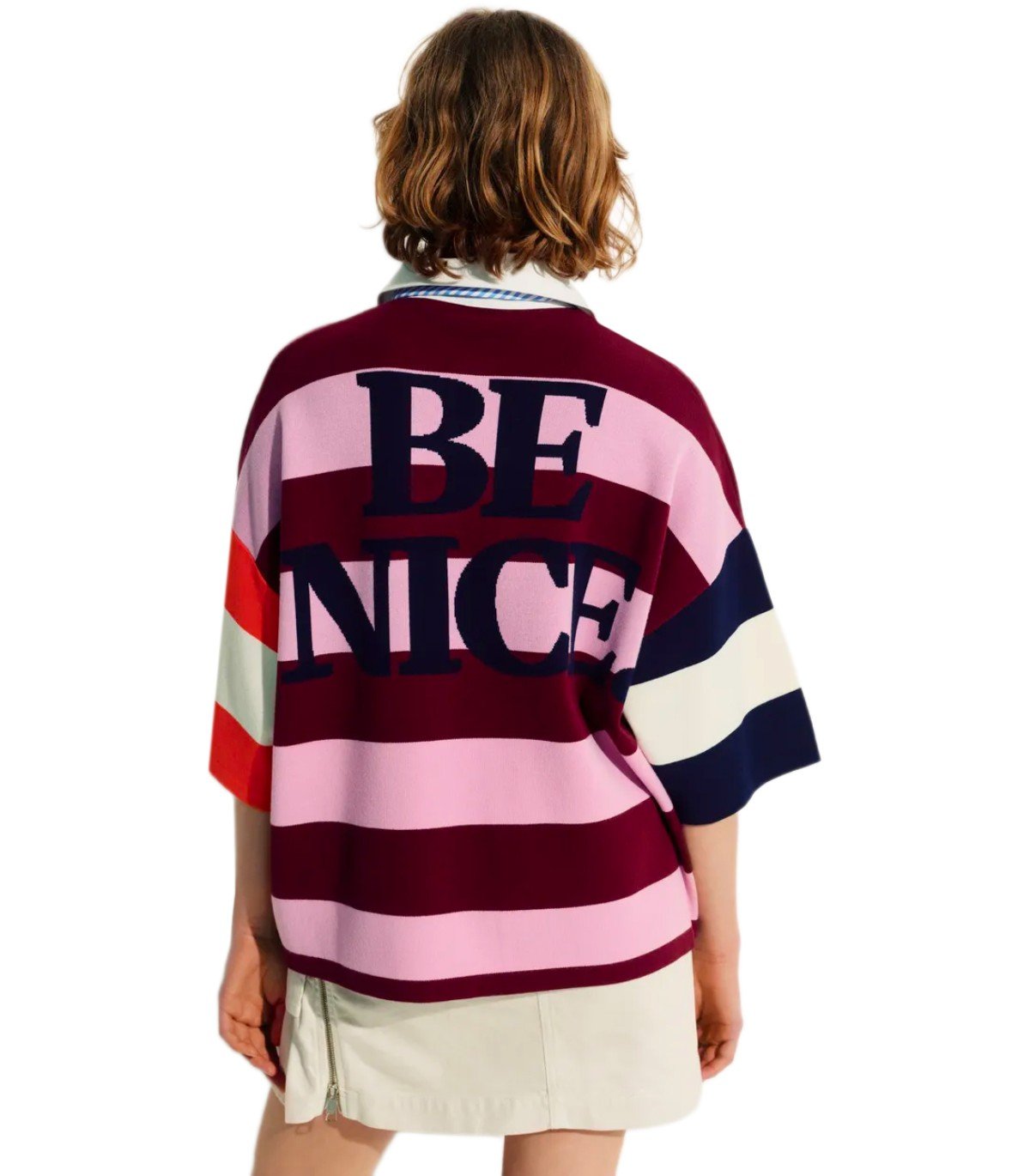 ESSENTIEL ANTWERP JICE MULTICOLORED POLOSHIRT