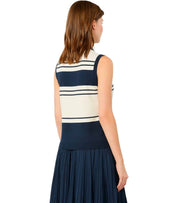 TOP NAZIONE BIANCO E BLU MAX MARA WEEKEND