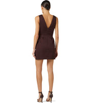 ELISABETTA FRANCHI BROWN JEWEL DRESS