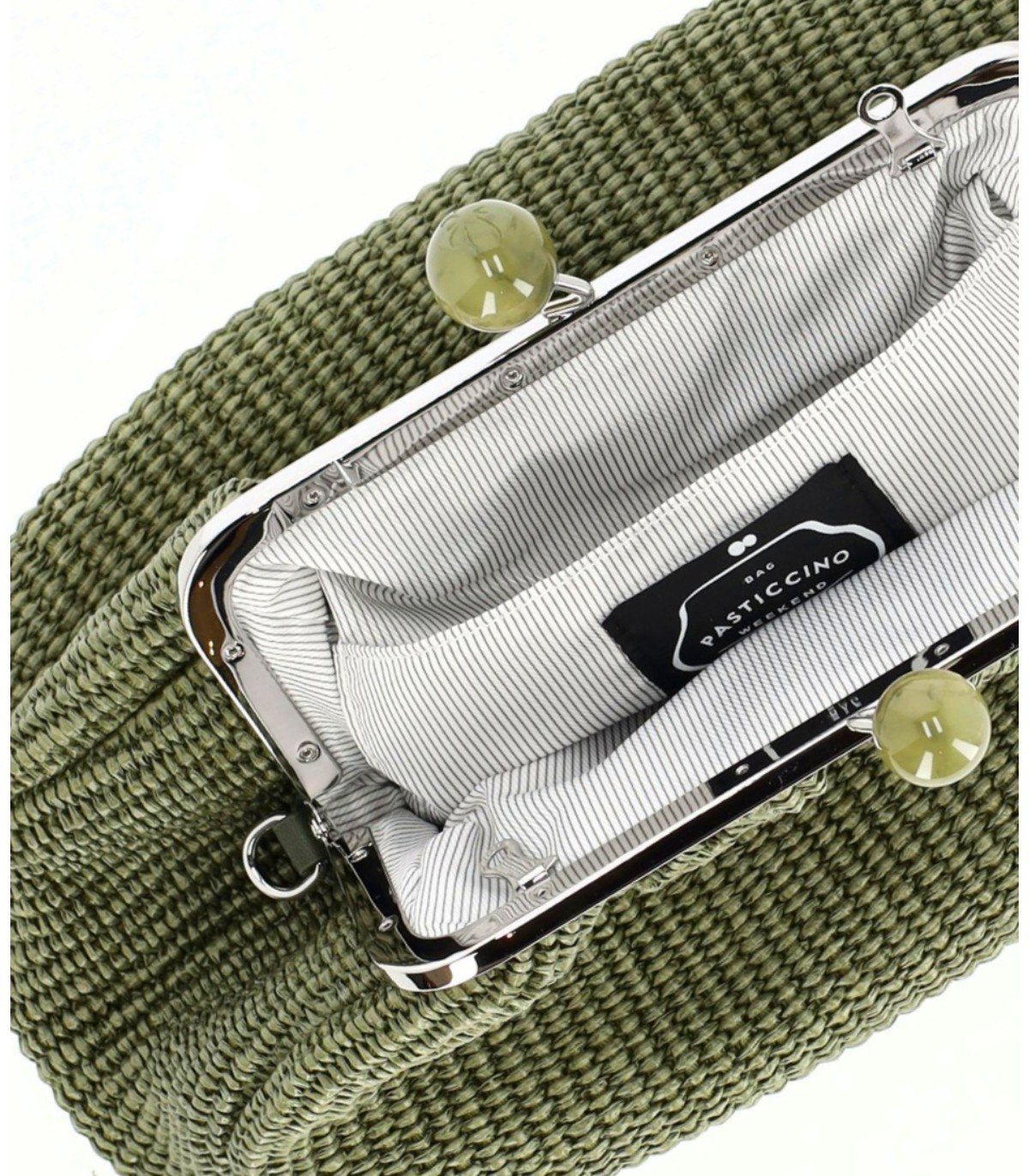 MAX MARA WEEKEND PASTICCINO FORTUNA MEDIUM KHAKI CLUTCH