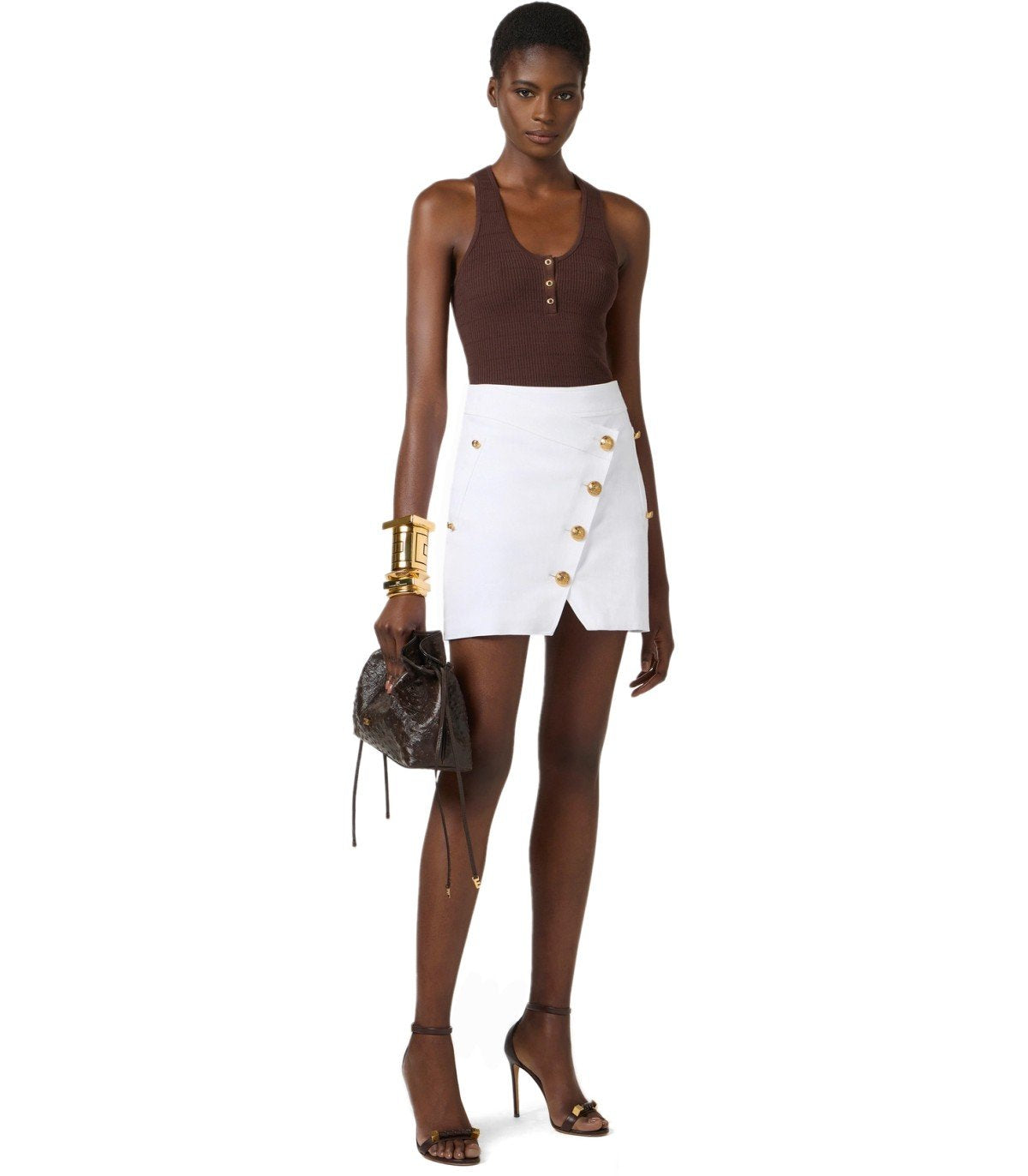 GONNA MINI AVORIO ELISABETTA FRANCHI