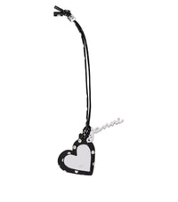 GANNI BOU HEART POLKA-DOT PRINT CHARM