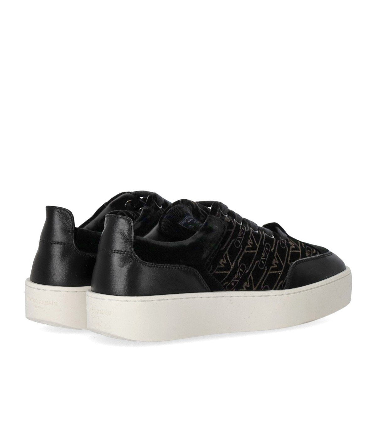 SNEAKER MONOGRAM NERA EMPORIO ARMANI
