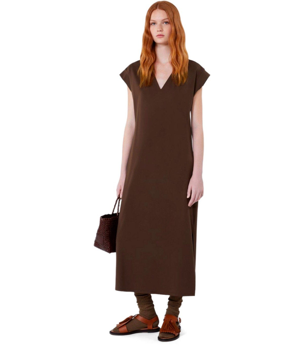 MAX MARA WEEKEND MIRTO BROWN DRESS