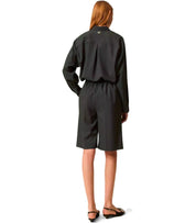 TWINSET ANTHRACITE GREY BERMUDA SHORTS