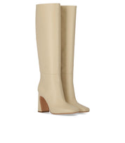SERGIO LEVANTESI VIOLA CREME HOHER STIEFEL