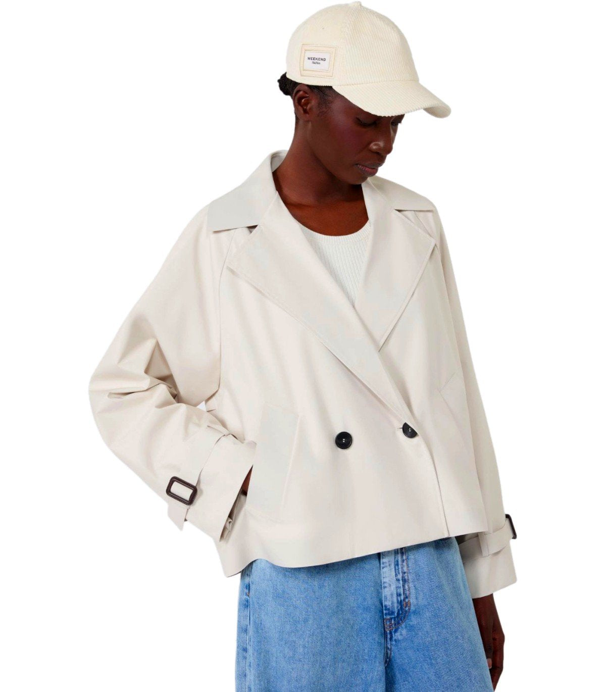 TRENCH CORTO BOERO AVORIO MAX MARA WEEKEND