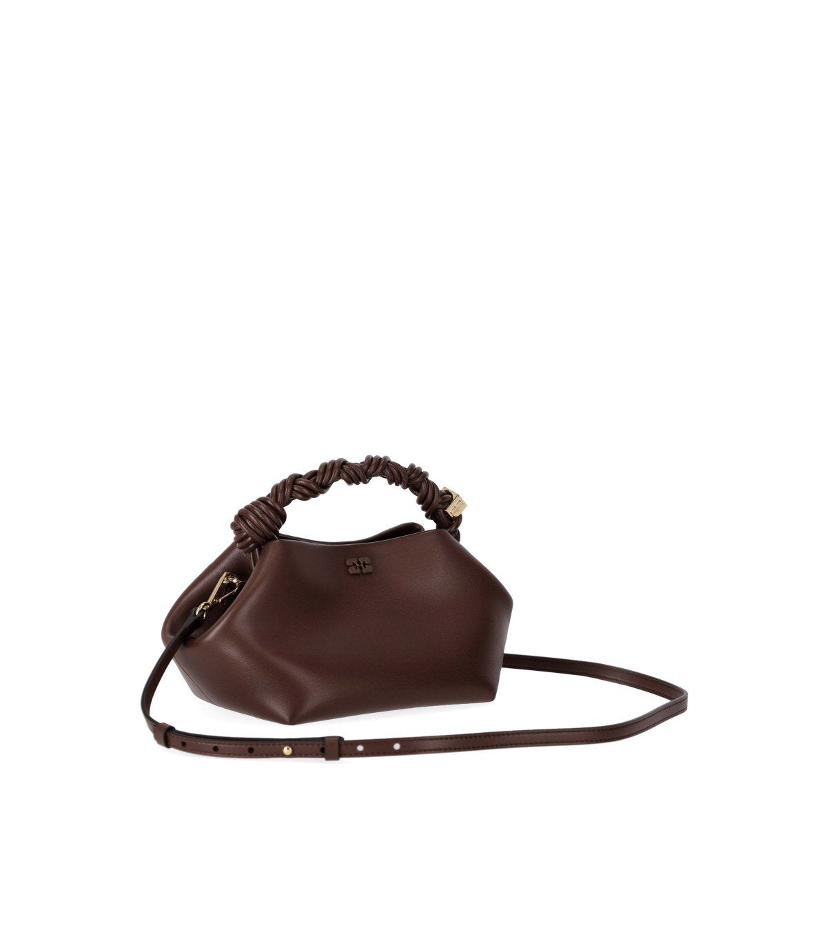 GANNI BOU BRAUNE HANDTASCHE