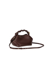 GANNI BOU BRAUNE HANDTASCHE