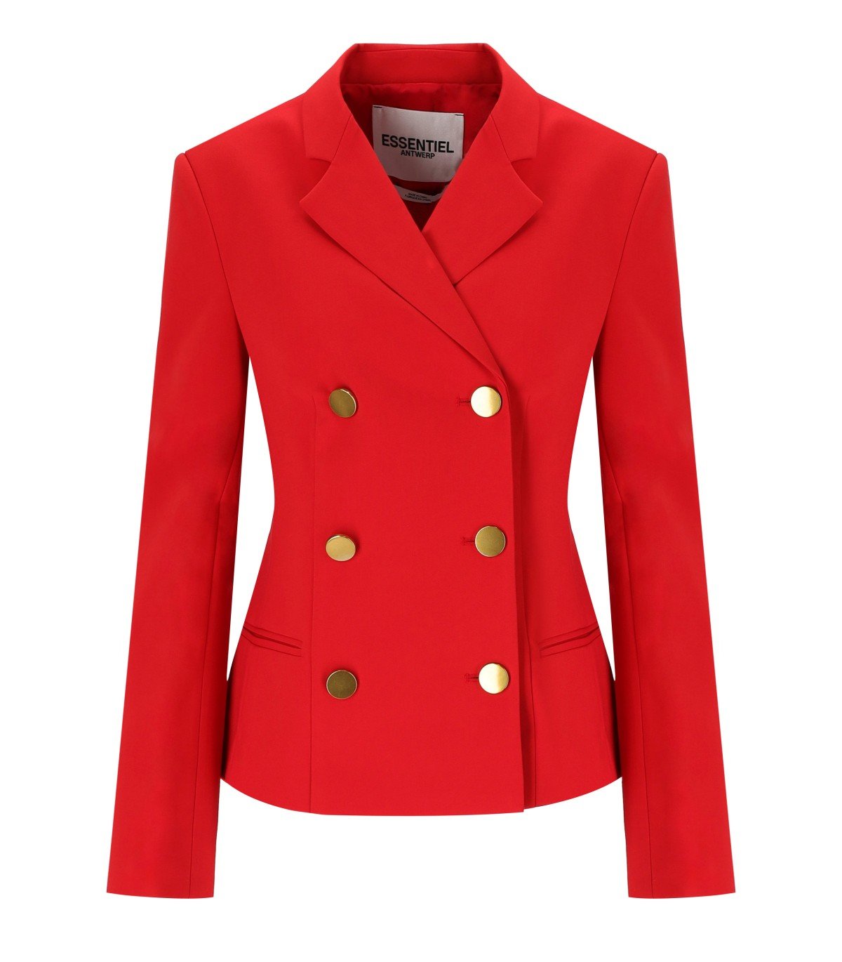 CHAQUETA DE DOBLE BOTONADURA IRTHA ROJA ESSENTIEL ANTWERP