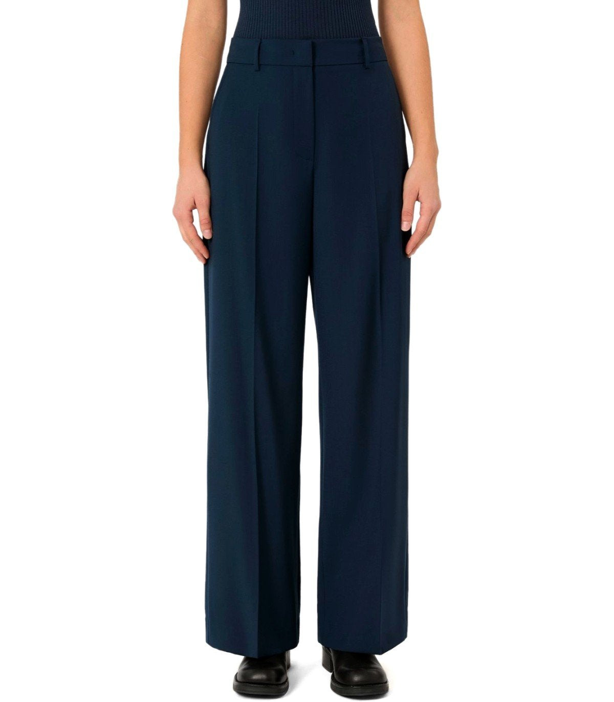 MAX MARA WEEKEND VISIVO BLUE TROUSERS