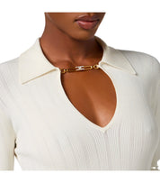 ELISABETTA FRANCHI MILK POLO PULLOVER