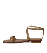 MICHAEL KORS LENA BEIGE PLATTE SANDAAL