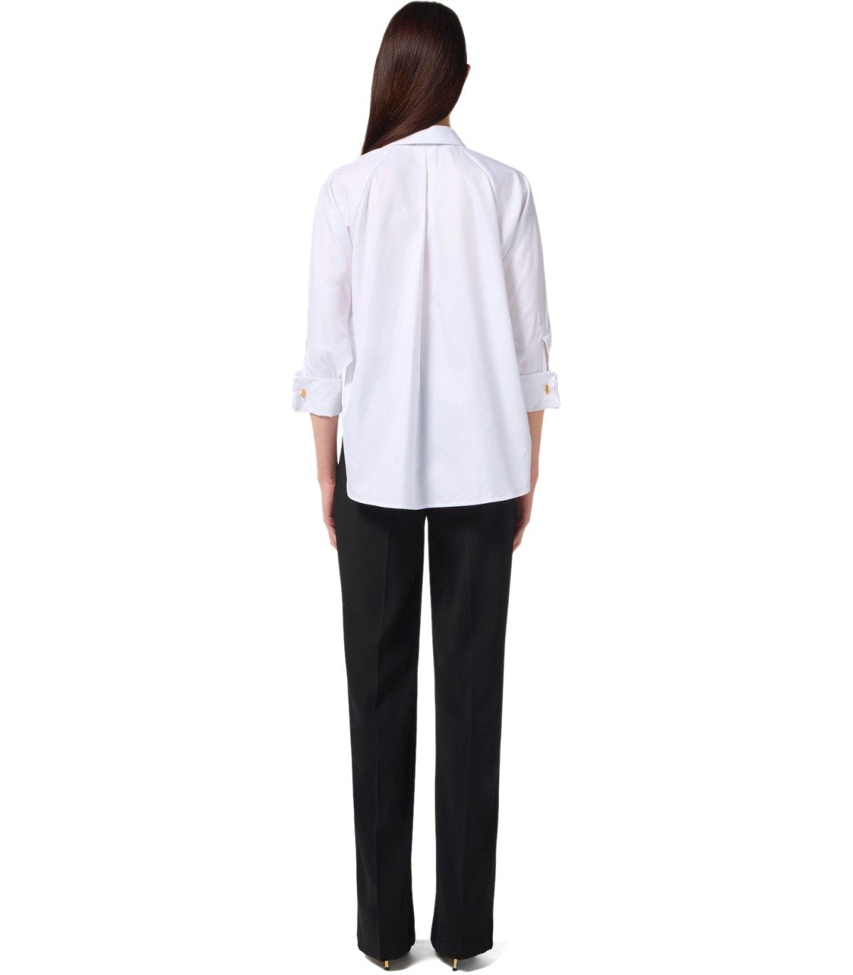 ELISABETTA FRANCHI BICOLOR JUMPSUIT WITH NECKTIE