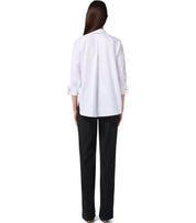 ELISABETTA FRANCHI BICOLOR JUMPSUIT WITH NECKTIE