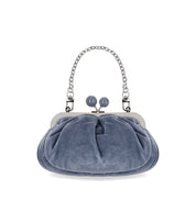 CLUTCH PASTICCINO GIOCHI VELLUTO SMALL CELESTE MAX MARA WEEKEND