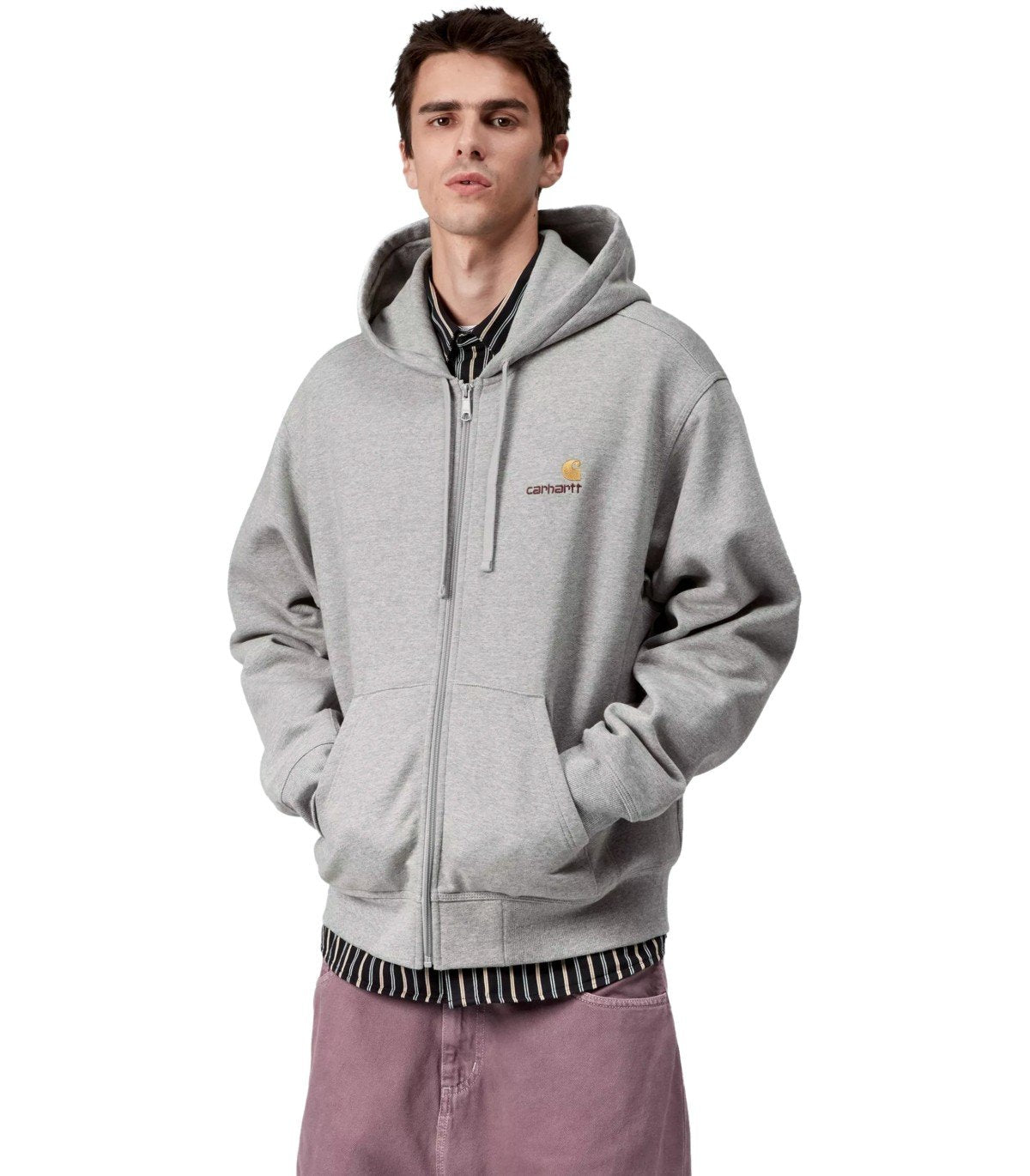 CARHARTT WIP AMERICAN SCRIPT GREY HOODIE – FerrarisBoutique